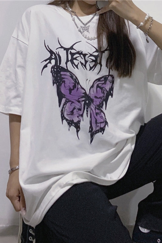 Butterfly Oversized Graphic Tee